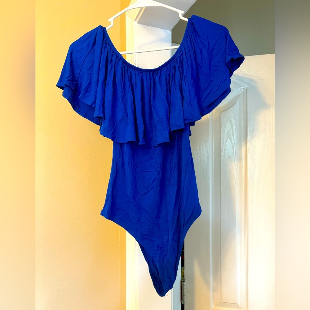 Lovely blue bodysuit stretch